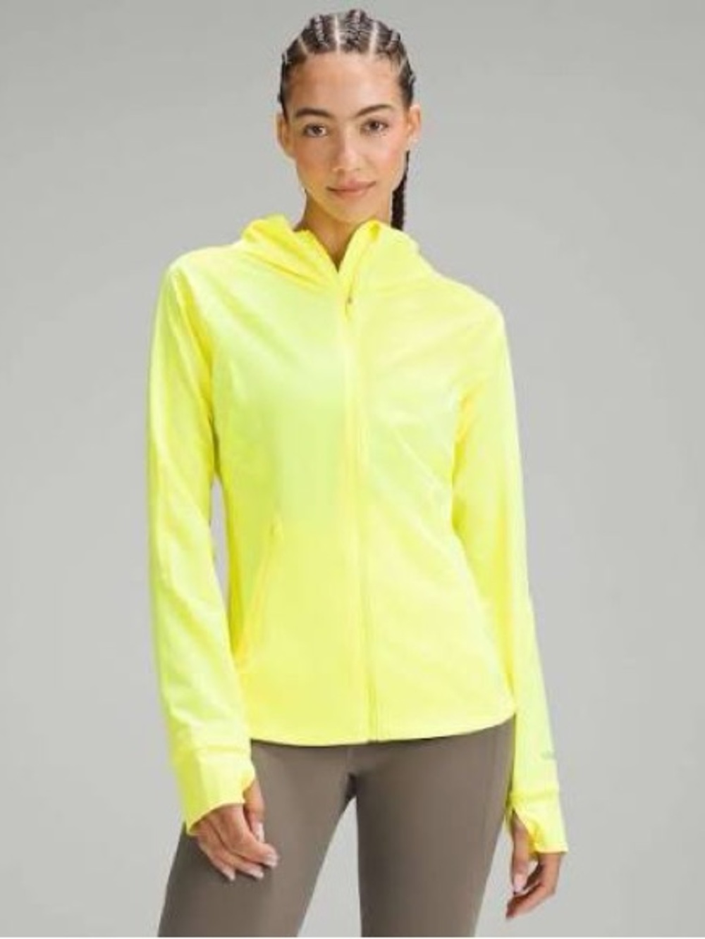 Lululemon Mist Over Windbreaker Electric Lemon Yellow NWT 6